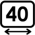 40 cm