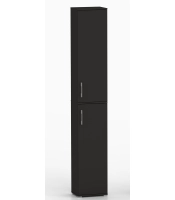 Szafa biurowa Pola 215 - 2D 30 cm czarna. Regał z półkami.