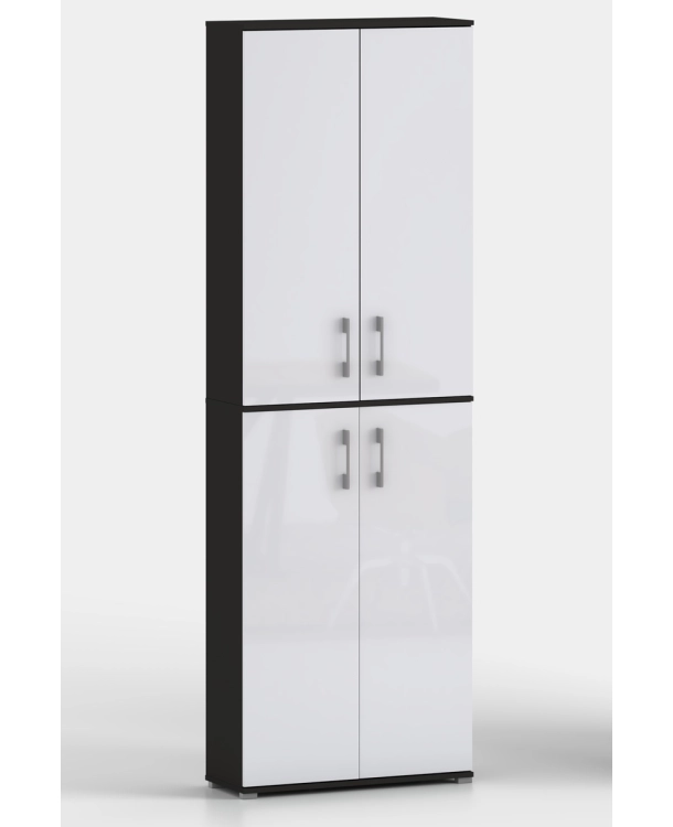 Szafa biurowa Pola 215 - 4D 60cm w kolorze czarnym