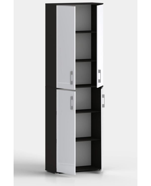 Szafa biurowa Pola 215 - 4D 60cm w kolorze czarnym