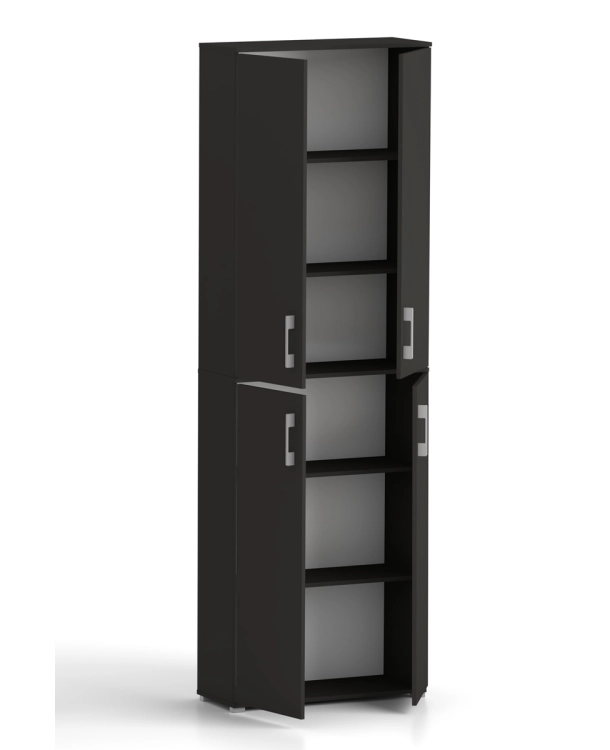 Szafa biurowa Pola 215 - 4D 60cm w kolorze czarnym