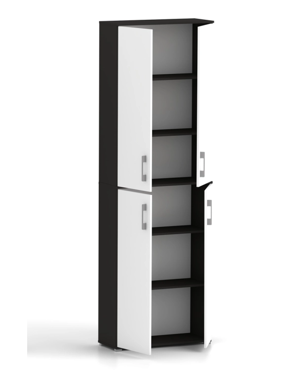 Szafa biurowa Pola 215 - 4D 60cm w kolorze czarnym