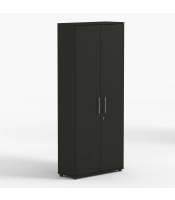 Regał  szafa biurowa G 60 2d Czarna 60 cm z zamkiem na klucz