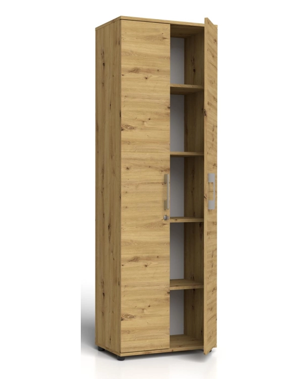 Regał Szafa G 60 2d Dąb ARTISAN z zamkiem rodo