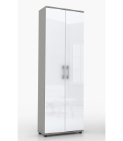 Regał  szafa biurowa G 80 2d Szary połysk 80 cm