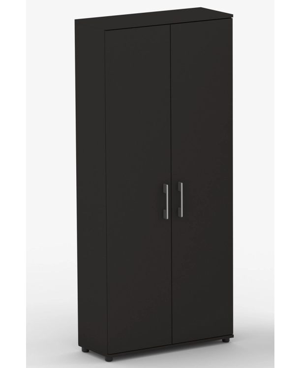 Szafa biurowa regał G 80 2d czarna 80 cm, 5 półek czerń aksamitna