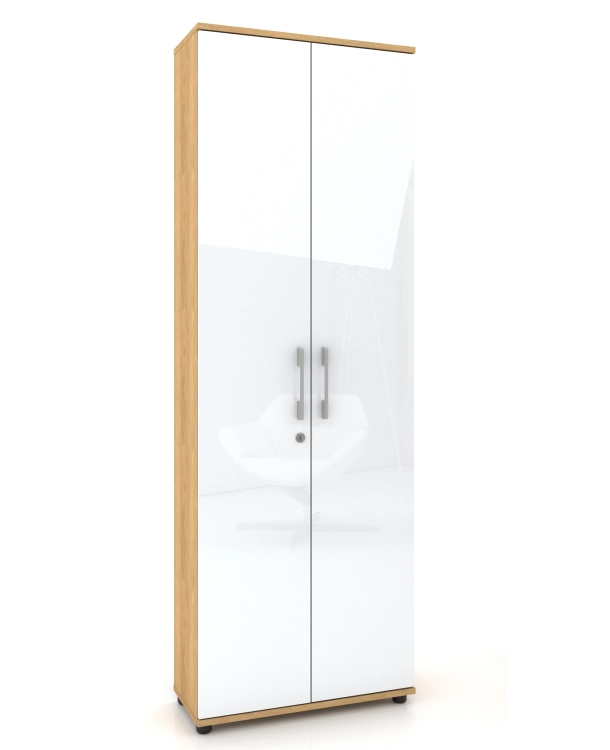 Szafa biurowa G 80 2d HIKORA Naturalna 80 cm zamykana na klucz