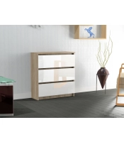 Komoda RICO 3s WYSOKI POŁYSK 80 cm AKRYL Sonoma