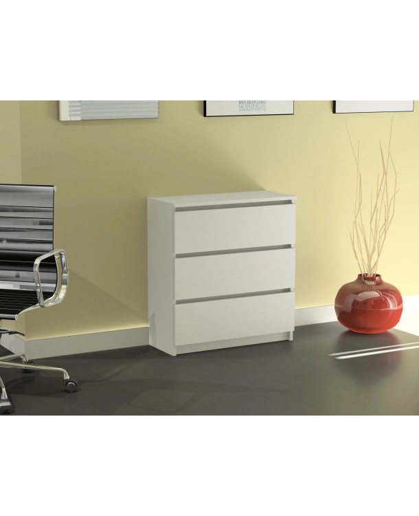 Komoda RICO 3S biała 70 cm