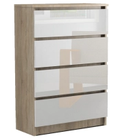 Komoda RICO 4s WYSOKI POŁYSK 80 cm AKRYL Sonoma