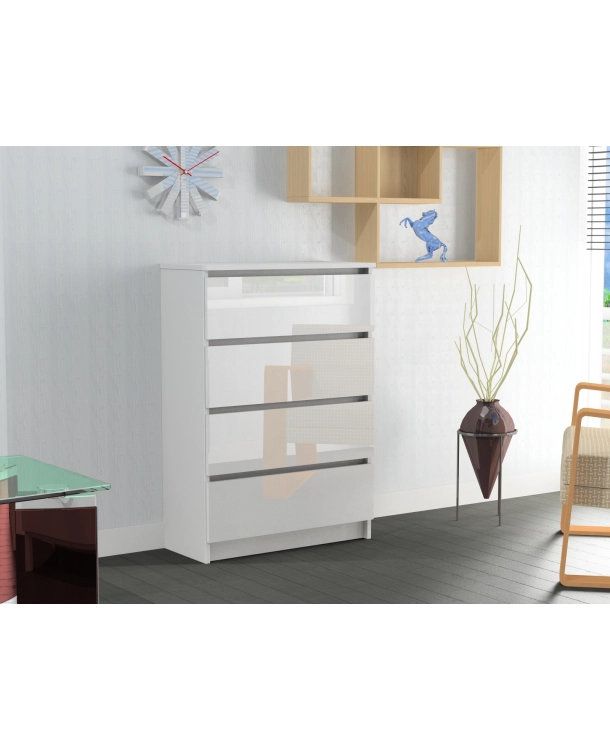 Komoda RICO 4s WYSOKI POŁYSK 70 cm AKRYL