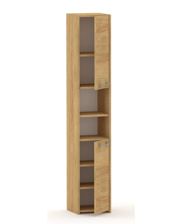 Słupek łazienkowy komin LUNA 40 cm 2D Hikora naturalna