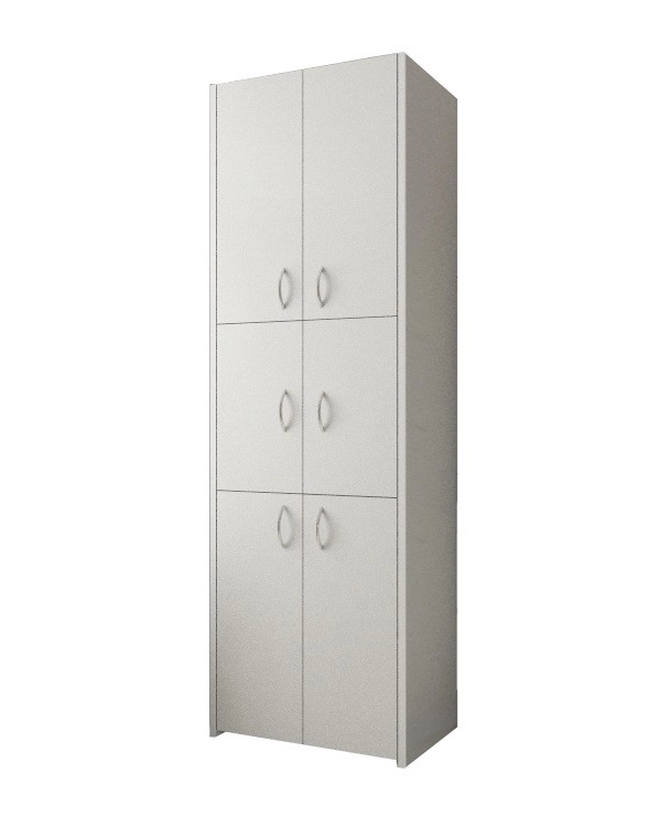 Słupek łazienkowy Adaś 6D biały 56 cm