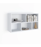 Połka wisząca 4P biała 80x50x20 cm - pozioma lub pionowa