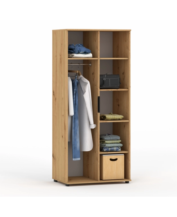 Szafa ubraniowa z drążkiem LIGO 1D 182 cm. do biura. 80-100 cm. rożne kolory