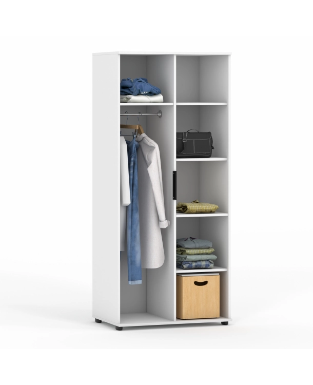 Szafa ubraniowa z drążkiem LIGO 1D 182 cm. do biura. 80-100 cm. rożne kolory
