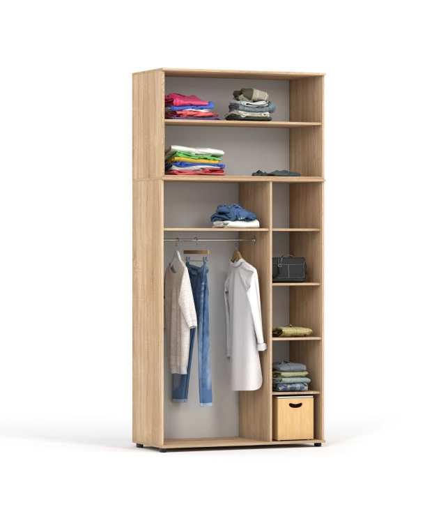 Szafa ubraniowa LIGO 3D 120 cm  drażek 230-260 cm na wymiar !